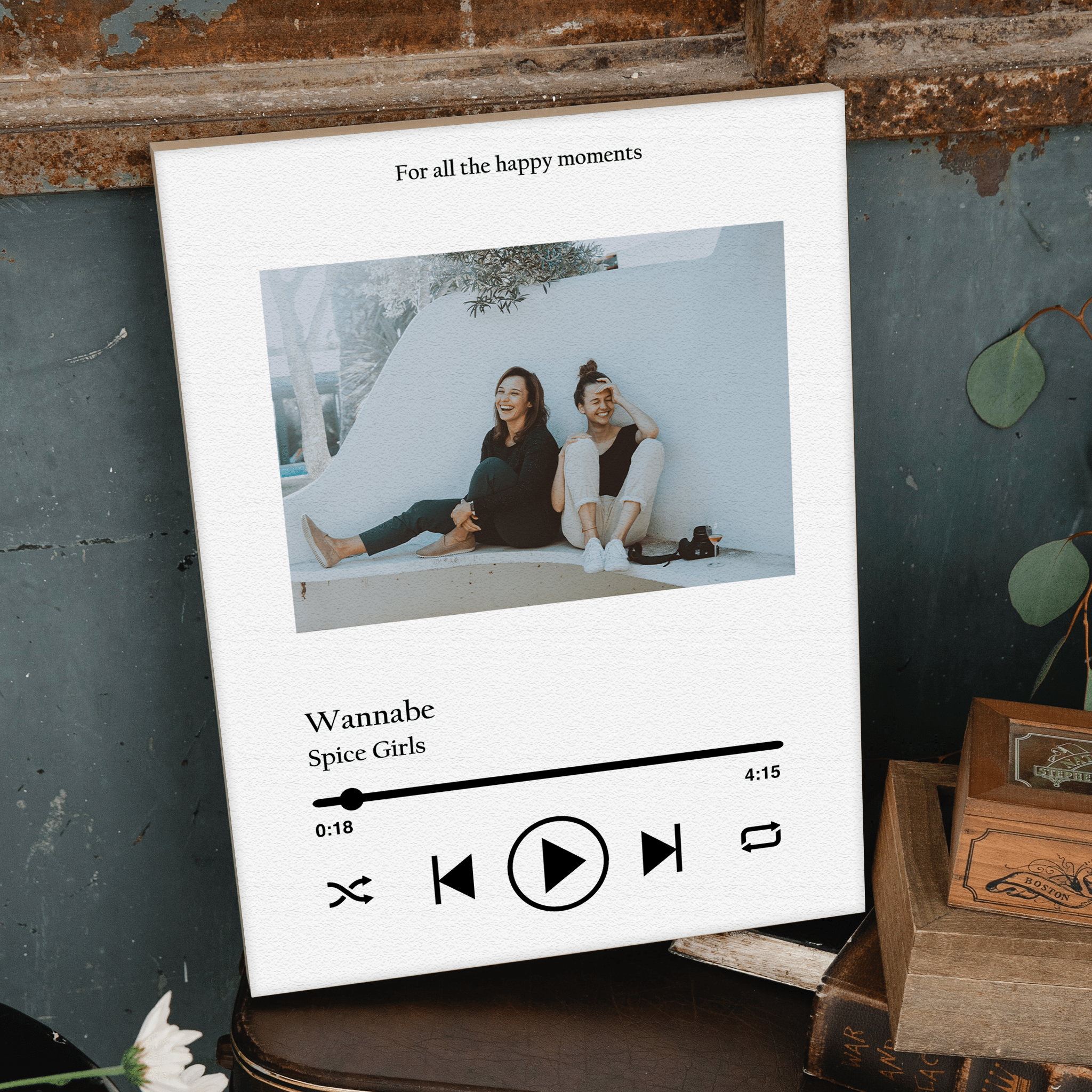 Custom Song Plaque with Picture | Our Favorite Song Art