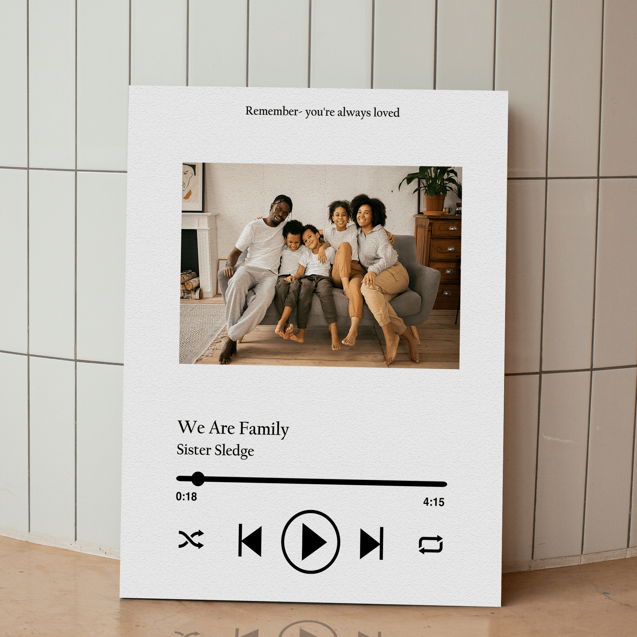 Custom Song Plaque with Picture | Our Favorite Song Art