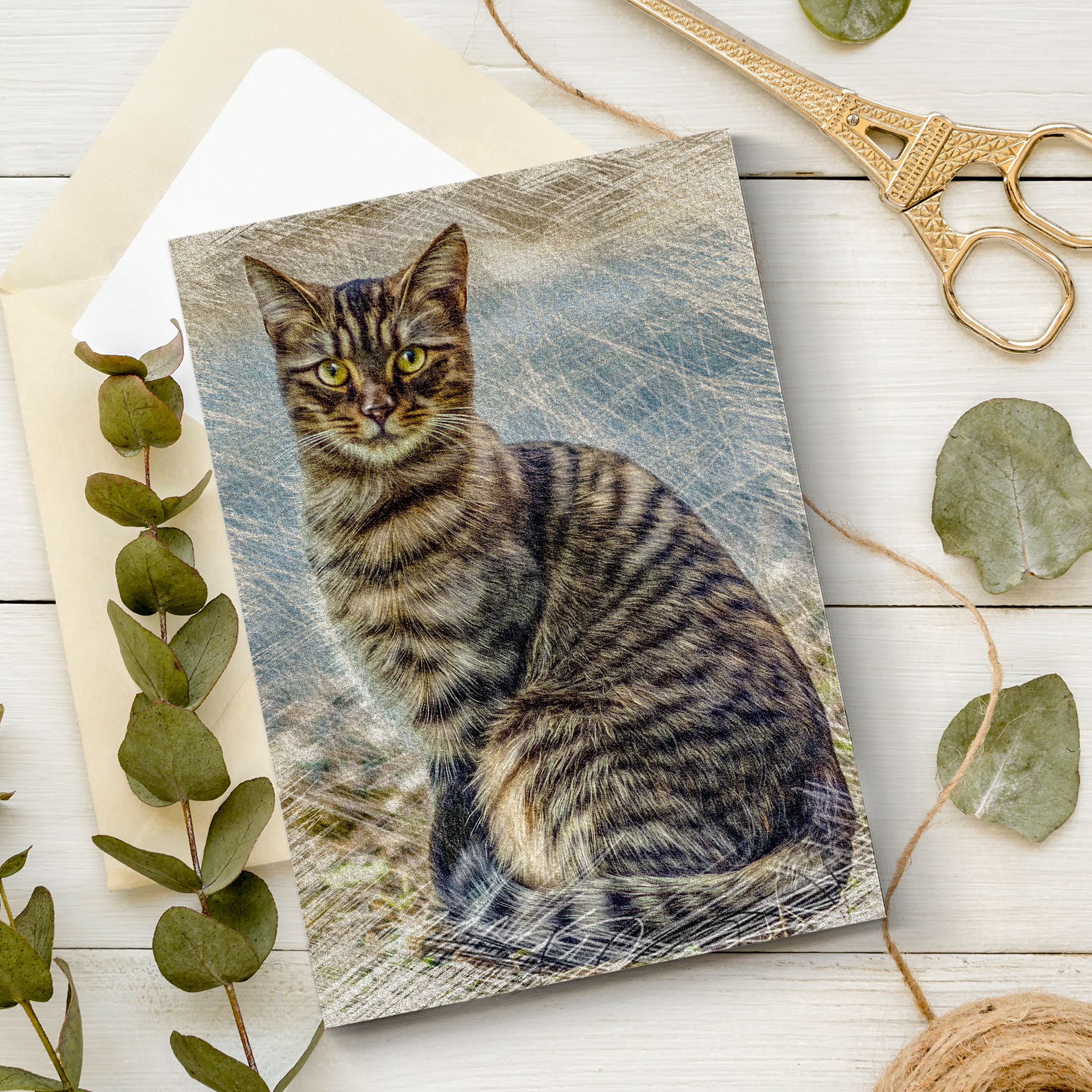 Custom Colored Pencil Cat Portraits