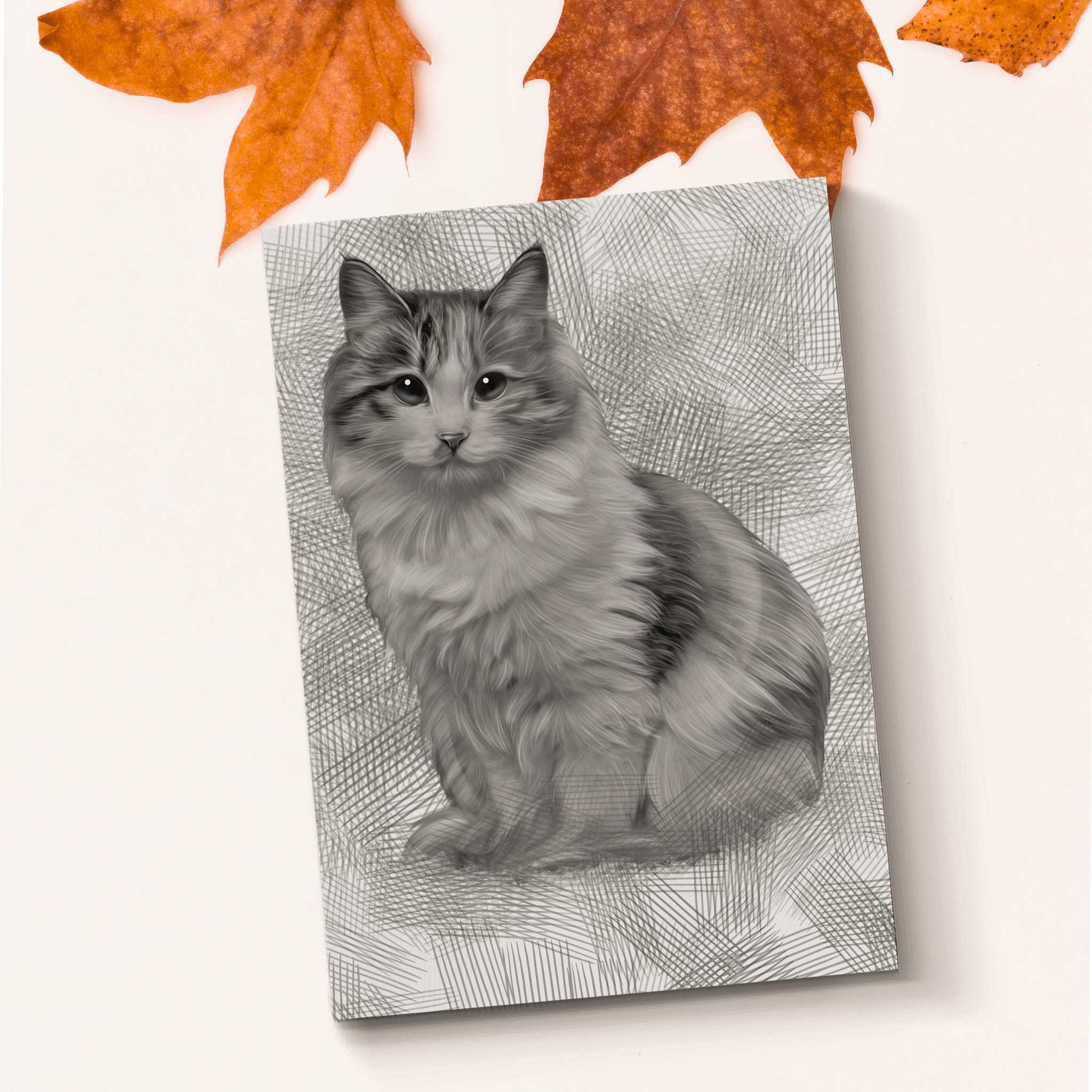 Custom Pet Charcoal Portraits