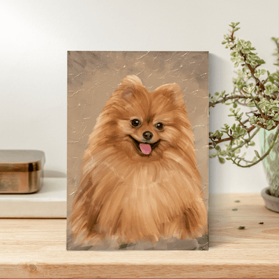 acrylic pet portraits of an adorable cat