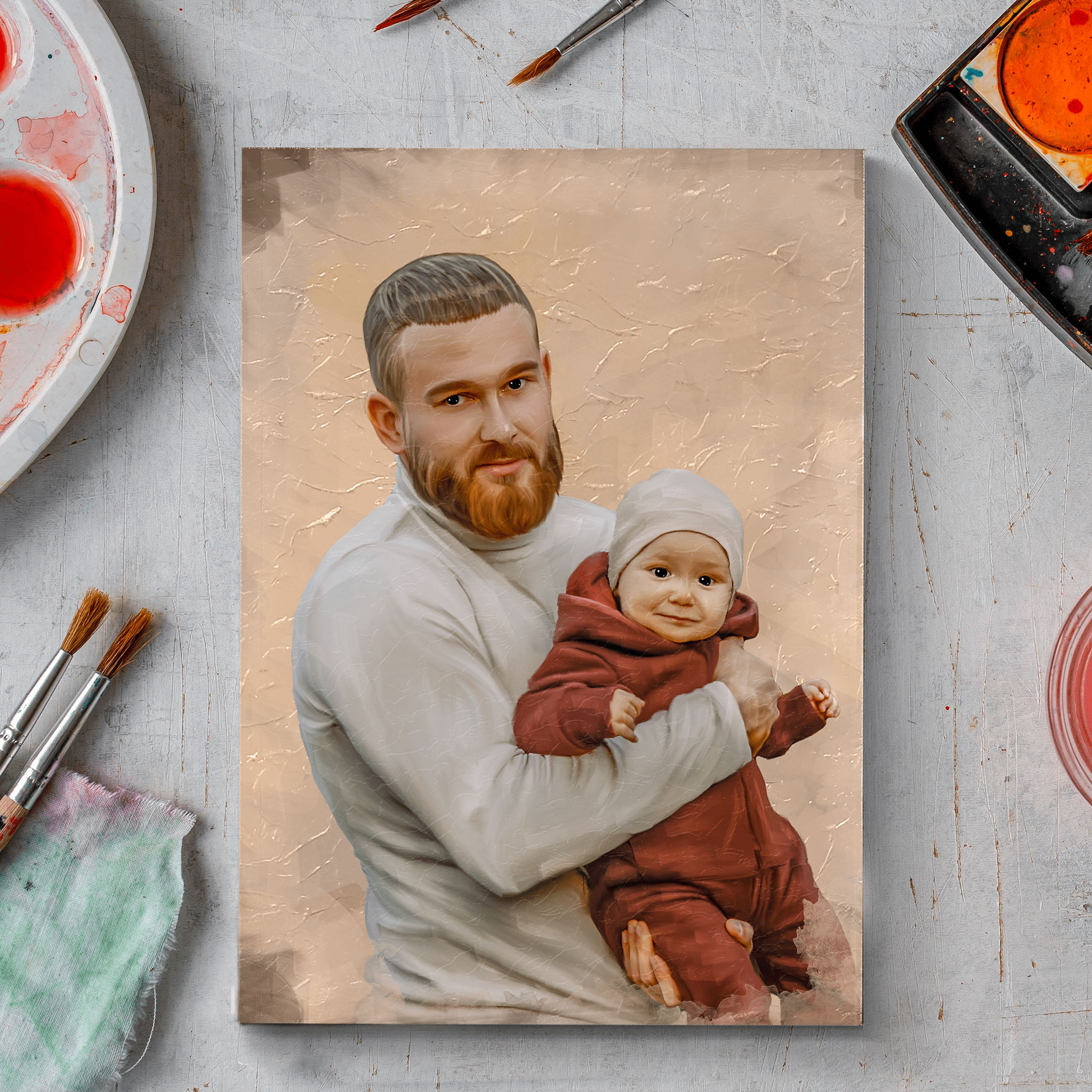 Custom Acrylic Baby Portrait