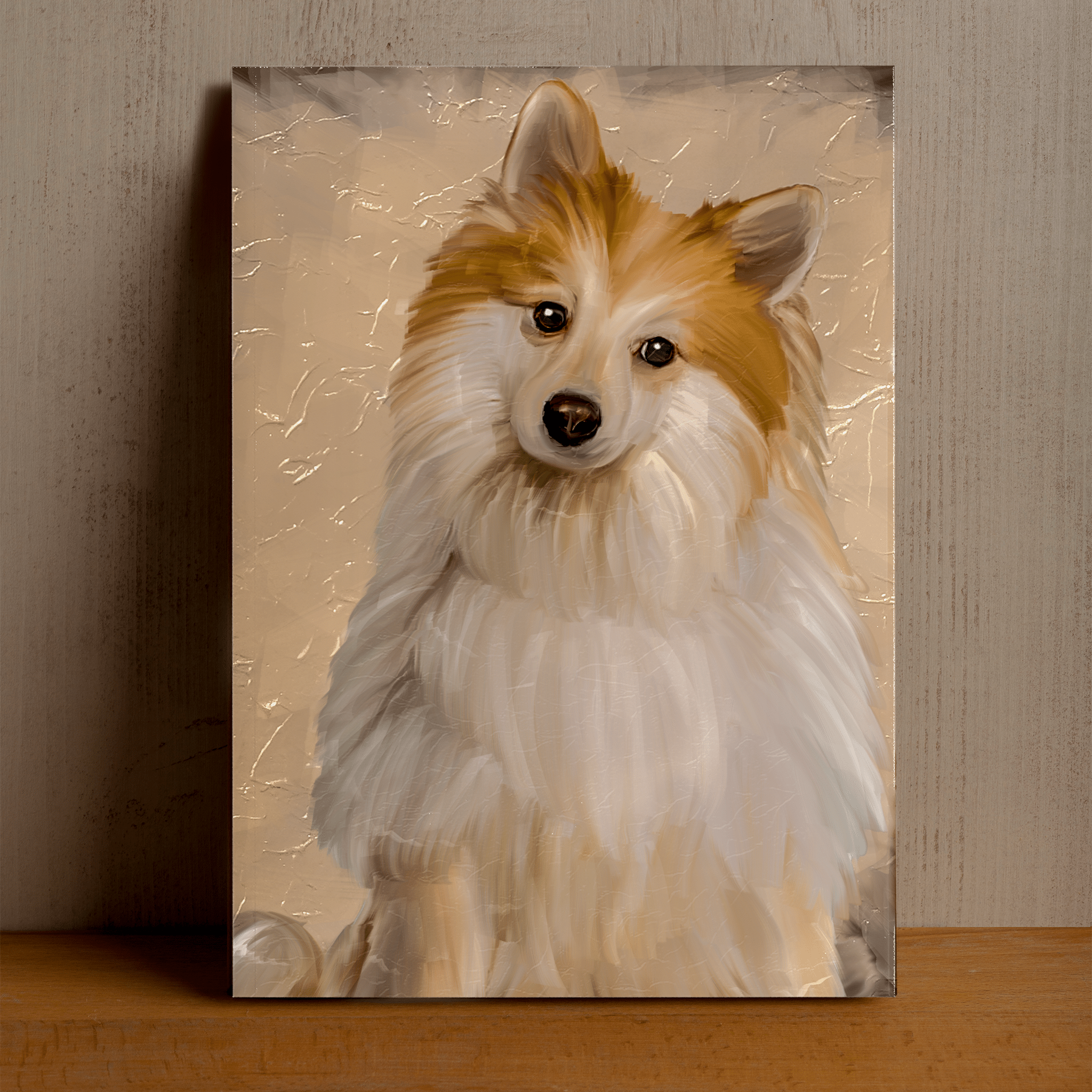 Custom Acrylic Dog Painting