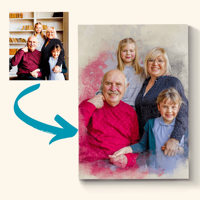 photo restoration fathers day gift of a lovely family