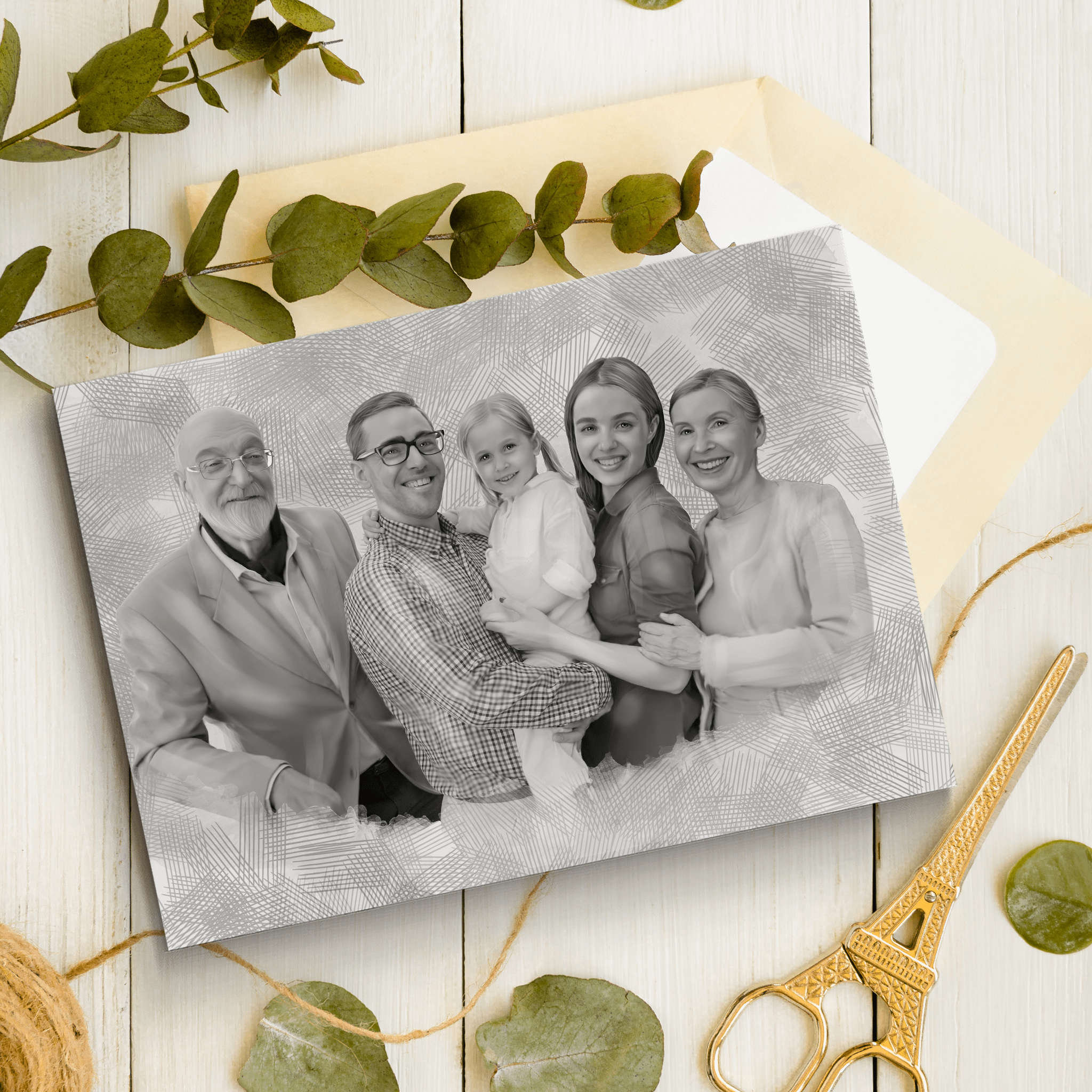 Custom Pencil Sketch for Mothers