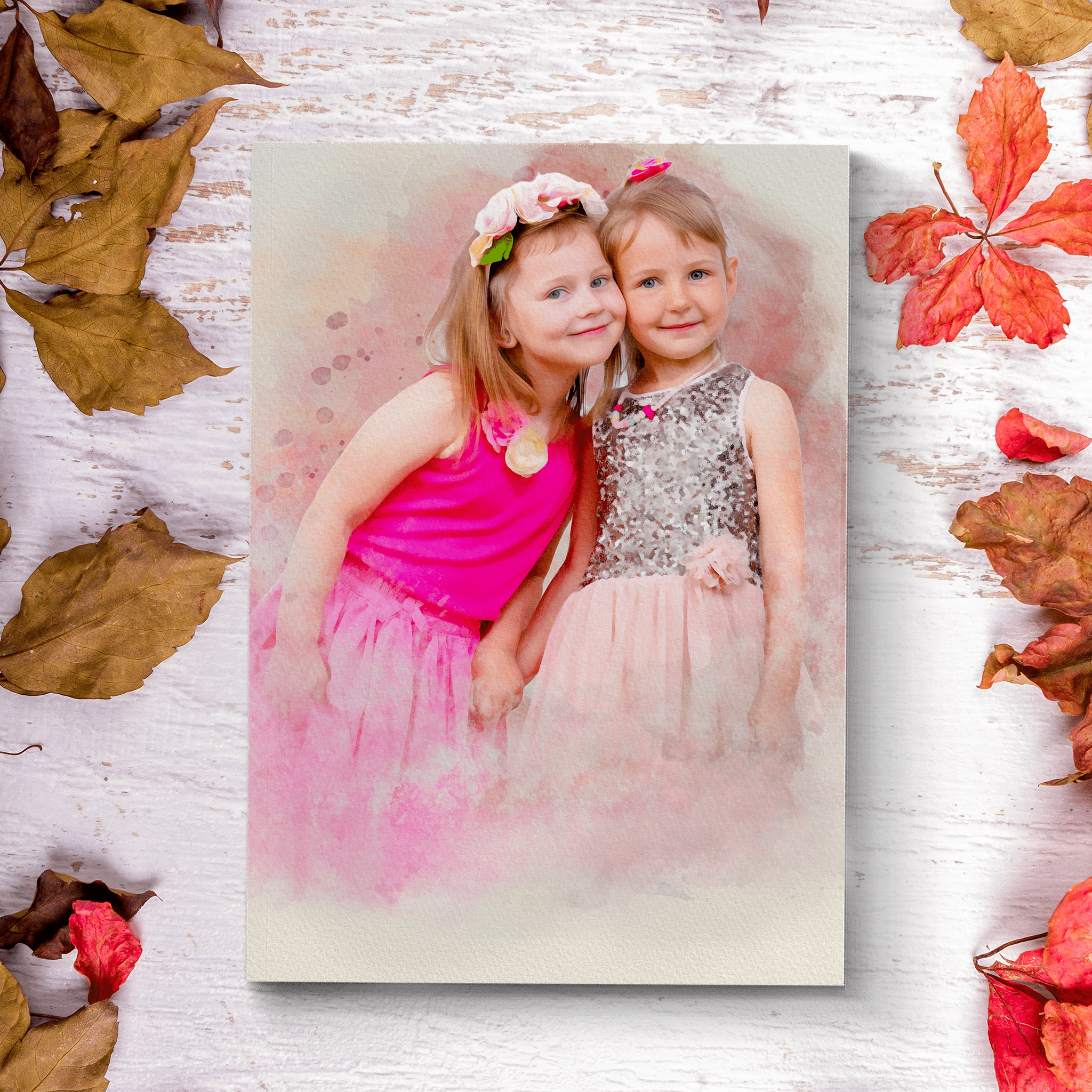 Custom Children Watercolor Portrait