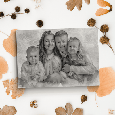 Family Photo Canvas of a lovely family