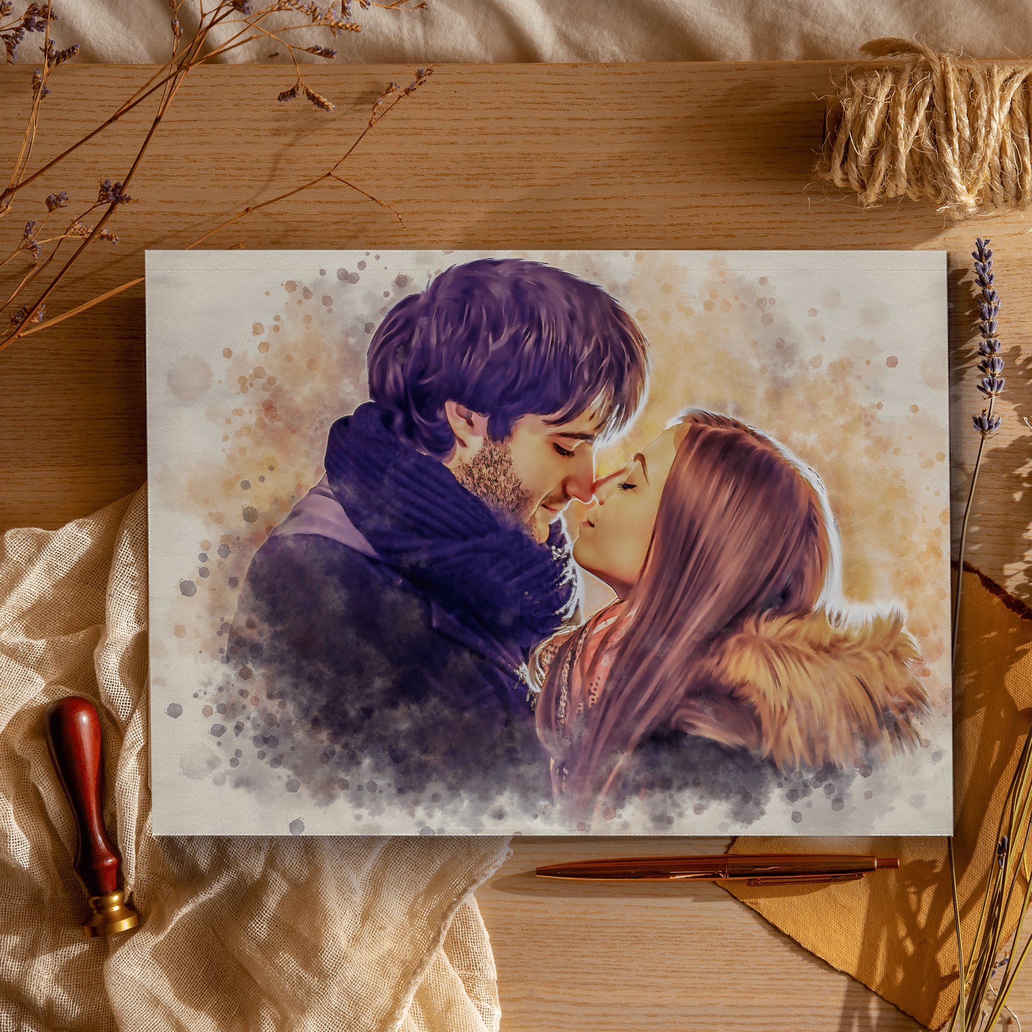 Custom Couple Digital Art