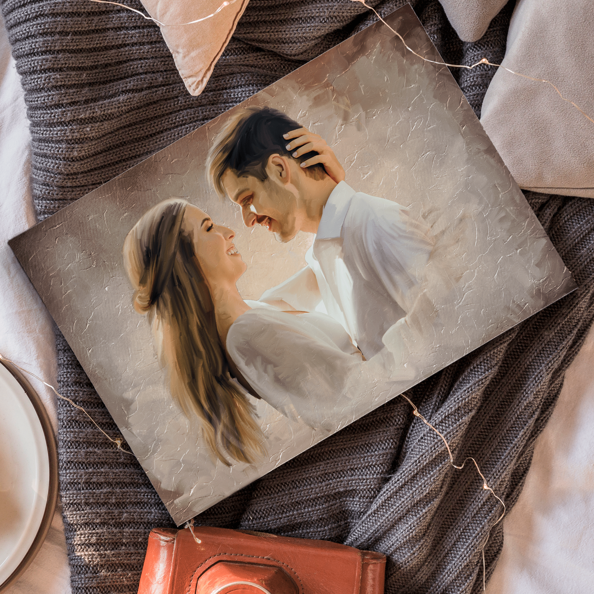 Custom Wedding Oil Painting