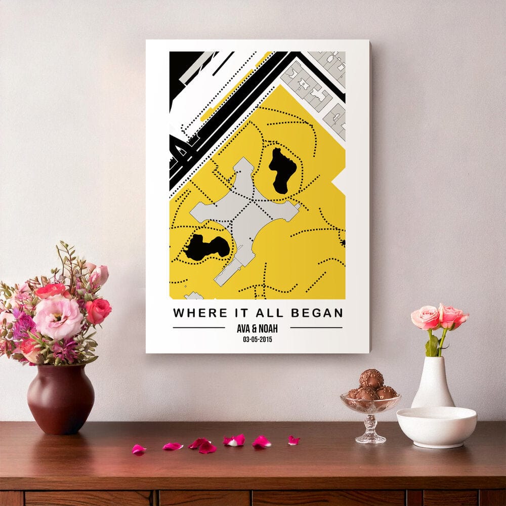 Custom Where It All Began Map Print