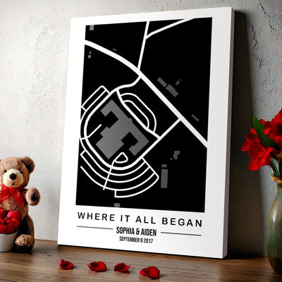 Custom Where It All Began Map Print