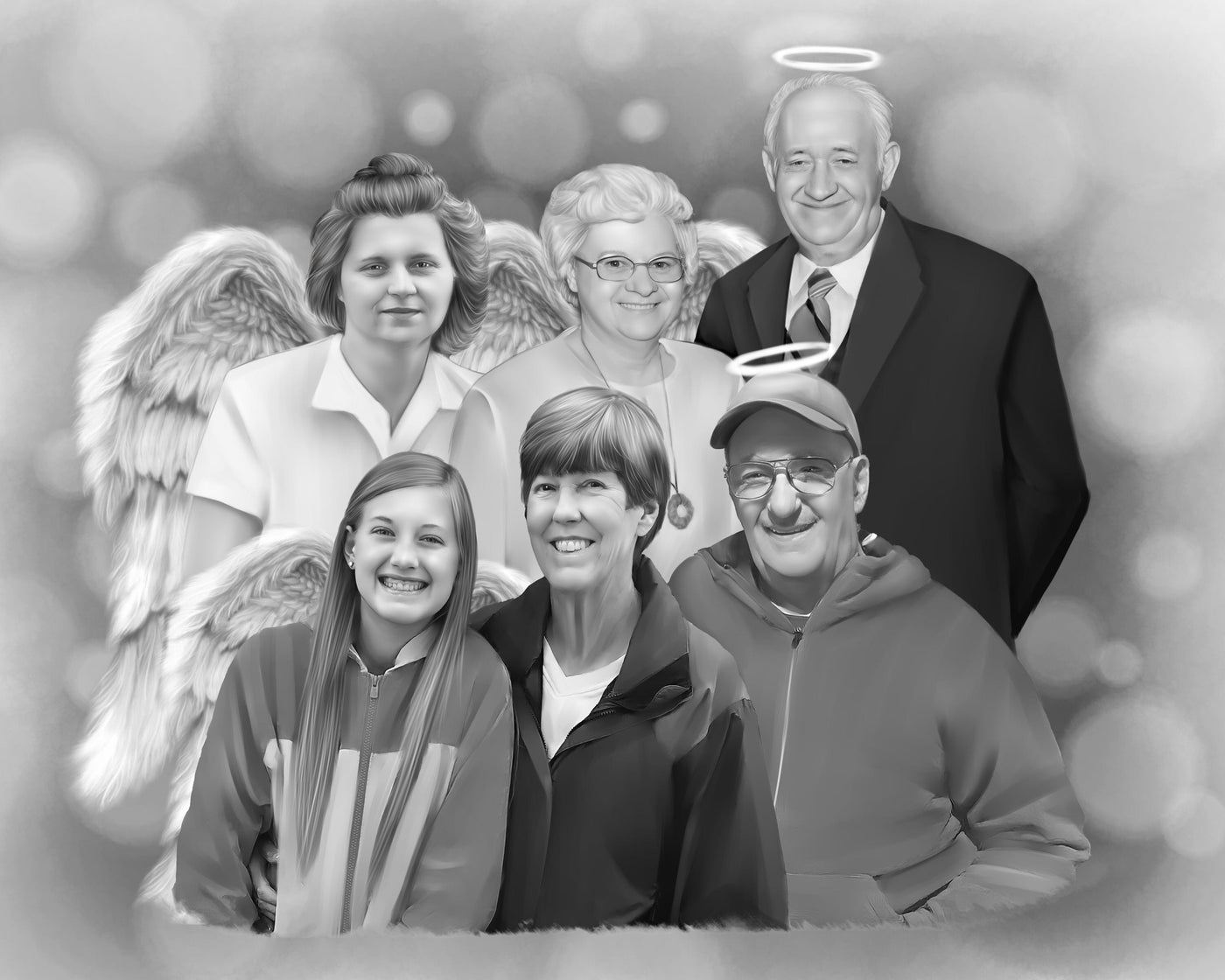 Custom Pencil Drawing for Grandparents