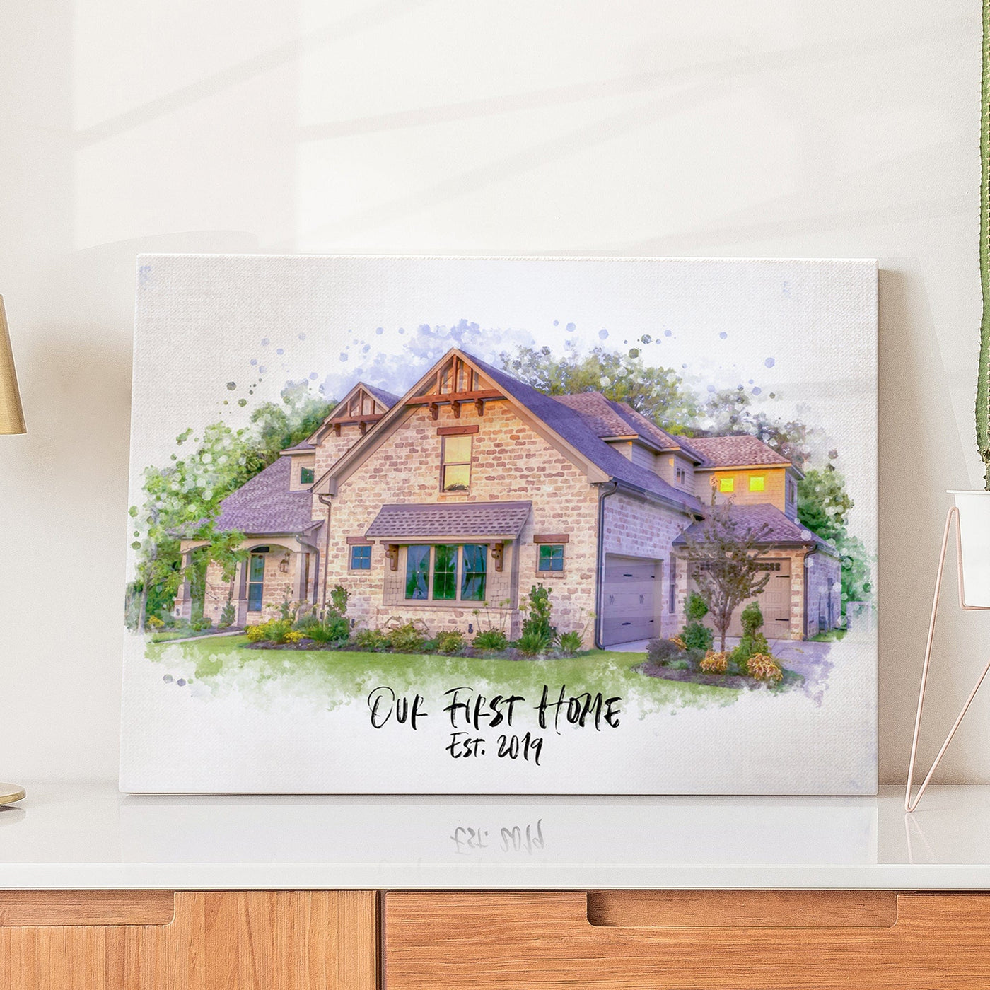 Watercolor House Portrait