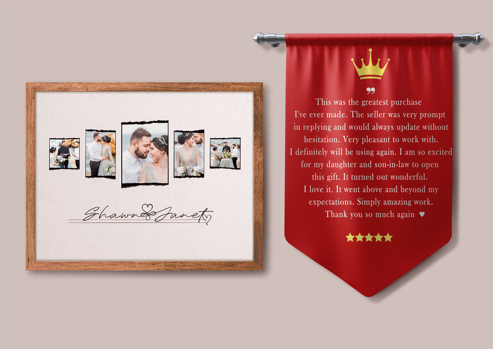 photo collage artwork of a lovely couple